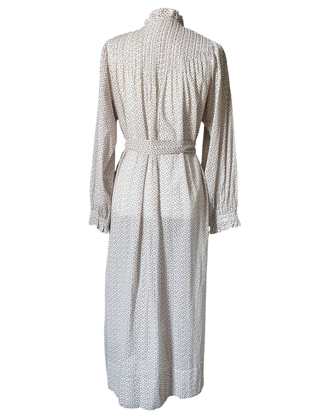 DOEN Stanton Berry Bisou Floral Cotton Button Down Belted Midi Dress Small - Picture 6 of 13